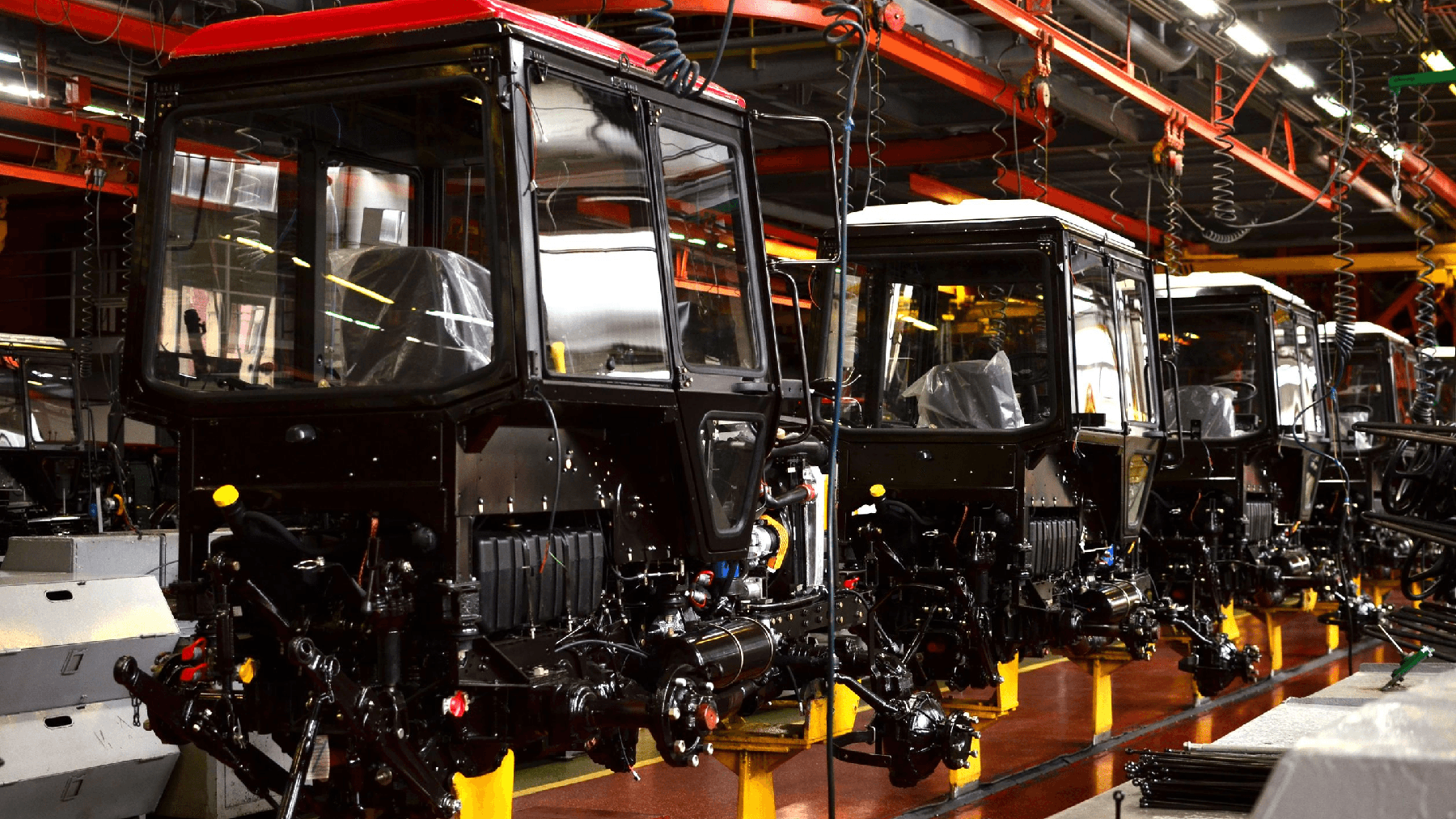 stock image of tractor manufacturing