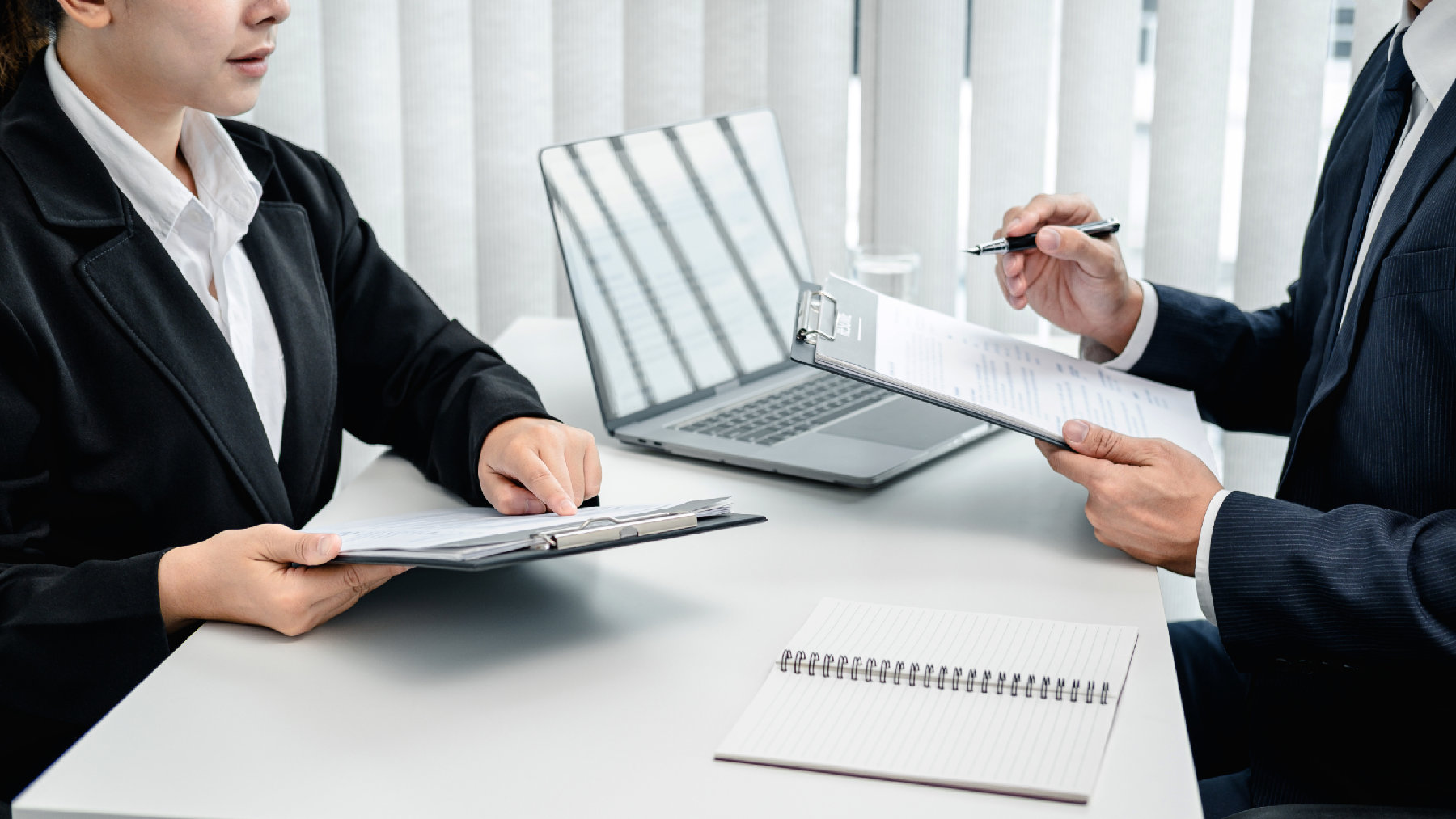 Stock image of a job interview