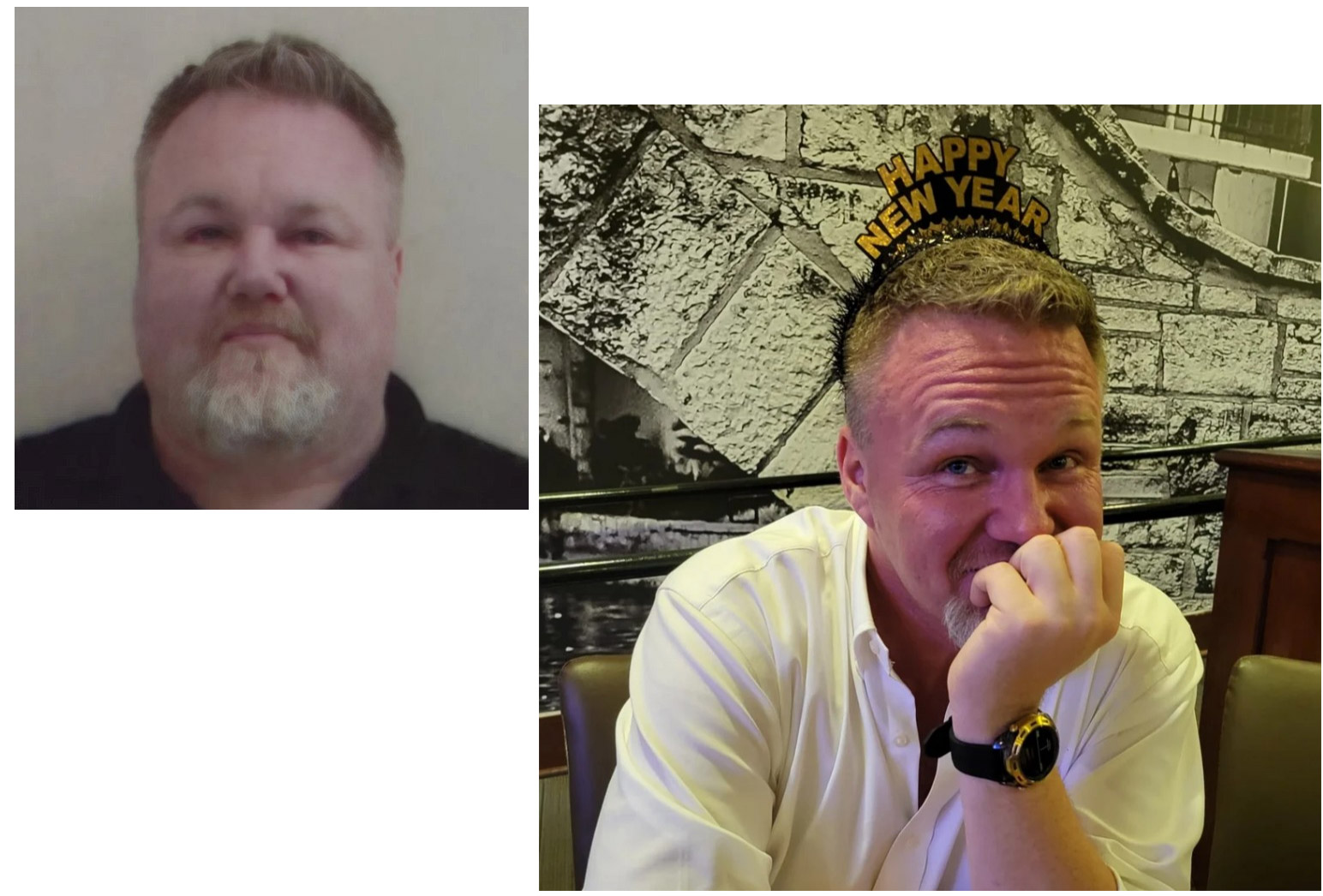 Michael Edenfield before and after